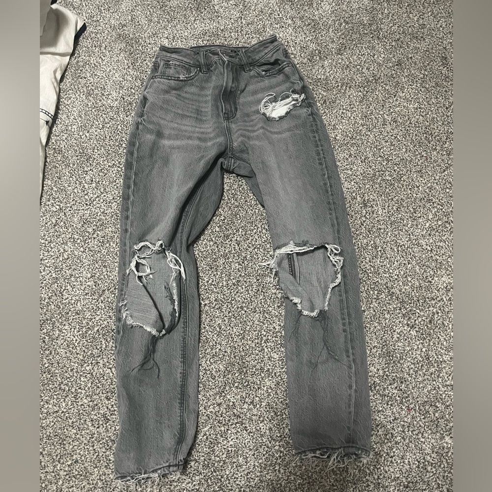 Grey mom jeans
